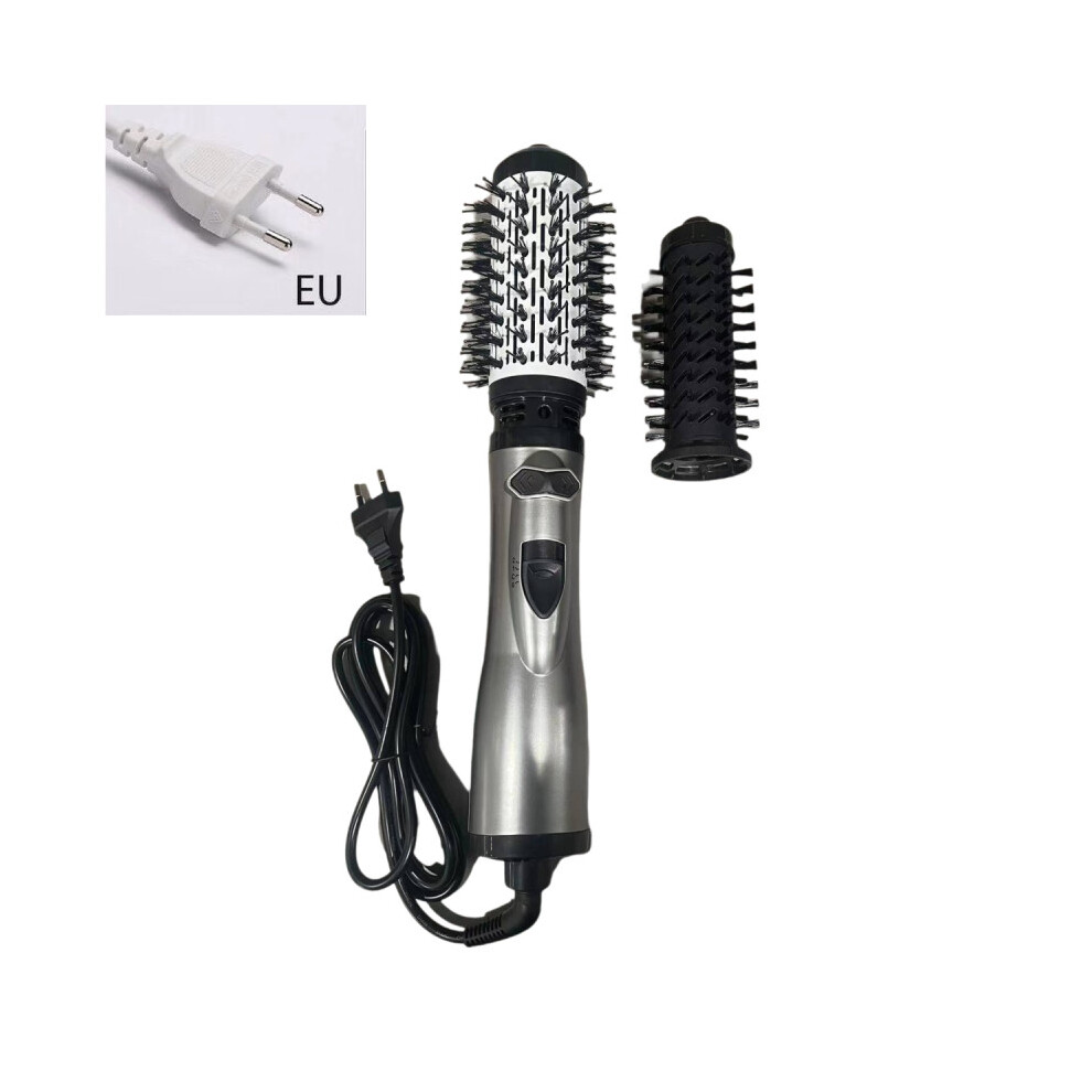 (EU Gray) 3 In 1 Hair Straightener Curling Iron Dryer Electric Hot Comb Salon Tool Styler