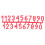 10 Plastic Room Number Signs 14