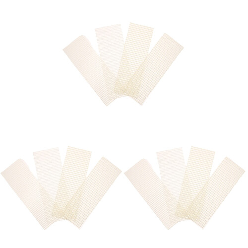 12Feuilles Décoratives Perles Beige Autocollantes