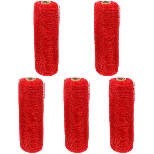 5Rouleaux Rubans Mesh En PP Pour D'objets Décoratifs