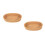 2Pièces Corbeille Tissée Marron Clair Usage Décoration 1