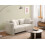Beliani Sofa 3 Seater EKENES Fabric Off-White 2