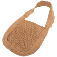 Sac Épaule Femme Tricoté Kaki Polyester Grand Sac Cabas Polyvalent