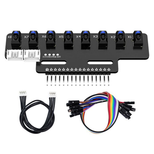 1PCS 8 Channel High Precision Electronic Infrared  Tracking Sensor Module Support Automatic Calibration B