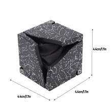 Kinetic Ring Box Aluminium Alloy Magnetic Fold