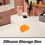Boîte Retenue Silicone Orange, Rangement Portable Maison 4
