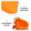 Boîte Retenue Silicone Orange, Rangement Portable Maison 5