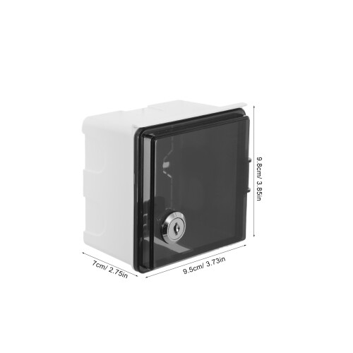 Boîtier Prise Étanche Verrouillable Noir PVC Usage Extérieur Sûr 1