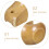 4Pièces Équerres Décoratives Bois Kaki Pour Rideaux - Usage Polyvalent 6