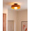 Beliani Ceiling Lamp LUGUSE Glass Orange 2