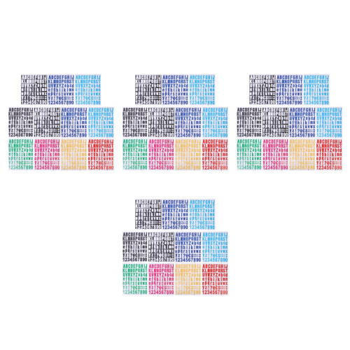 40Feuilles Alphabet Stickers Pour Décorations Créatives DIY Colorés 1
