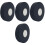 4Rouleaux Bande De Protection Hockey Polyester Noir 2
