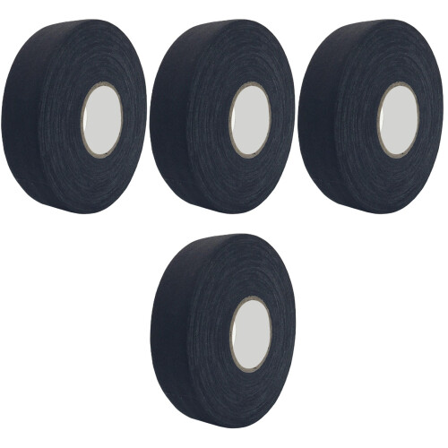 4Rouleaux Bande De Protection Hockey Polyester Noir 1