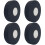 4Rouleaux Bande De Protection Hockey Polyester Noir 4
