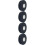 4Rouleaux Bande De Protection Hockey Polyester Noir 7