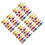 48Pièces Mini Bouteilles Plastique Colorées Décor Élégant Maison 7