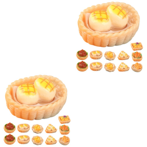 30Pièces Mini Accessoires Alimentaires Résine Décor Assorti 1