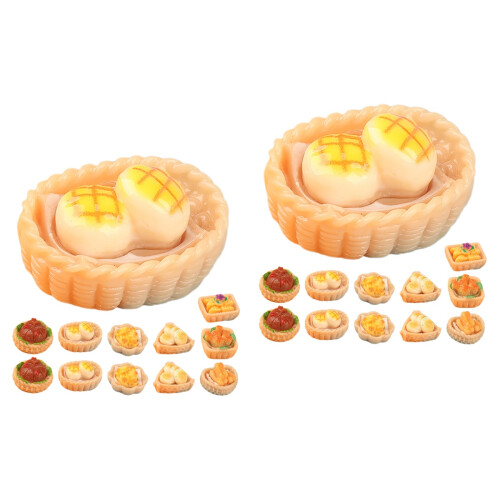 30Pièces Mini Accessoires Alimentaires Résine Décor Assorti 2