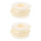 2Rouleaux Ruban Dentelle Beige Pour Couture Décoration 4