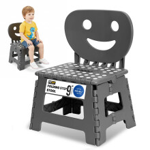 Folding Step Stool 2 in 1 Foldable Chair & Step Stool