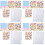 12Feuilles Autocollants Numérotation Rangement Couleurs 4