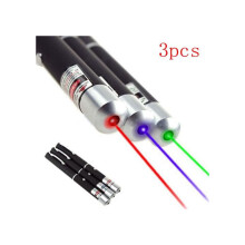 Lot de 3 pointeurs laser puissants de 5 mW, compacts et faciles Ă utiliser pour usage quotidien