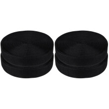 4M Ruban Nylon Noir Crochet Boucle Pour Couture Sacs Bricolage