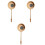 3Pièces Bambou Longue Manche Rattan Khaki Sécurisée 1