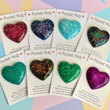 Glass Love Heart Mini Pocket Hug