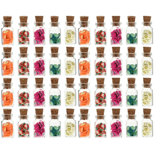 40Pièces Miniatures Bocaux En Usage Décor Durable Pour Maison