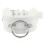 Collier réglable en cuir d'unité centrale de styles-Blanc 1