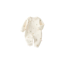 Bodysuit Newborns 3 Layers Romper Autumn-car tree 0 to 3 months