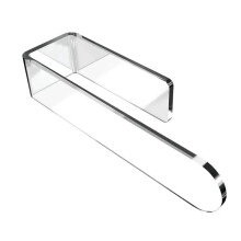U Shape Bathroom Acrylic Towel Bar Hand Towel Holder, Self Adhesive Towel Rack for Bathroom Wall Mounted Transparent
