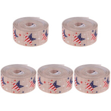 5Rouleaux Ruban DIY Américain Pour Décoration Cadeaux Bouquets