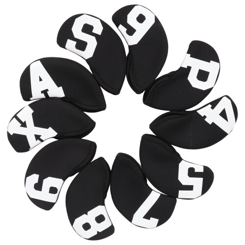 10Pcs Iron Headcover Set for Golf Clubs