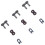 ATV Motorcycle 530H Chain Link Clips 12