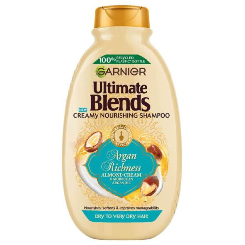 Garnier 3 x Garnier Ultimate Blends Argan Richness Shampoo 400ml