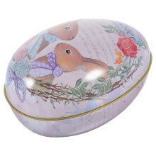 1Boîte En Étain Pâques Pour Stockage, Couleur