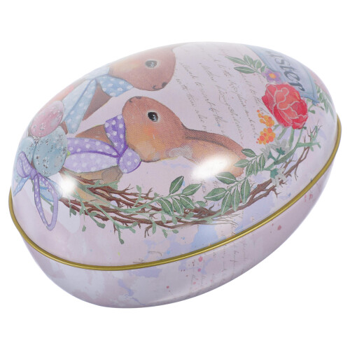 1Boîte En Étain Pâques Pour Stockage, Couleur