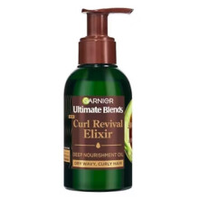 6 x Garnier Ultimate Blends Avocado Oil & Shea Butter Curl Revival Elixir 120ml