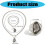 Pack de 2 accessoires gothiques pour collier et chaîne avec-2 3