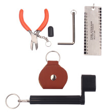 5en1accessoires Guitare : Coupe-Cordes, Règle Action Et Étui Médiators