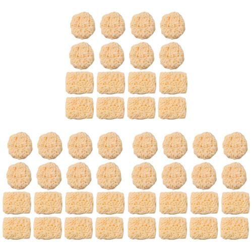 90Pièces Mini Modèles Nouilles Instantanées Clair Décor Résine