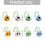 Textured Silicone Relaxation Worry Stones For-white cat head 5