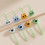 Textured Silicone Relaxation Worry Stones For-white cat head 7