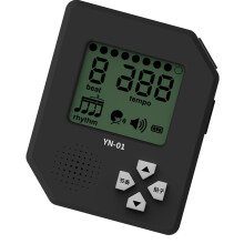 Kompaktes LED-Metronom für Musiker und Läufer mit-Schwarz