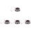 4Boîtes Perles Silicone Marron Pour Extensions Et Dreadlocks 1