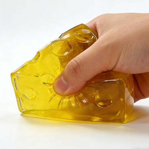 Oversized Soft Cheese Stress Reliever Durable Hand Press Toy For 1
