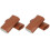2Pièces Boîte De Rangement Cigare PU Cuir Marron, Portable 1