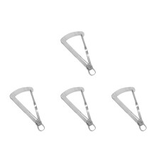 4Pcs Lightweight Silver Internal Thickness Caliper Gauge for Jewelry